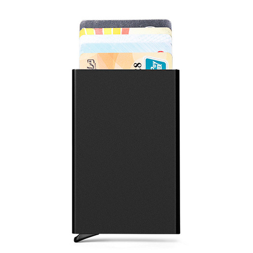 Cross-border AliExpress eBay aluminum alloy automatic flip card credit card case anti-theft bank card wallet RFID card wallet
