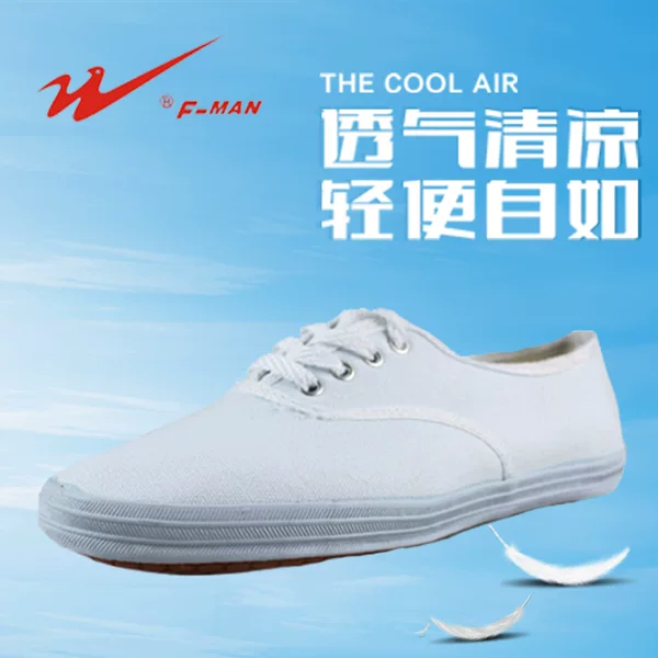 Double Star Low-cut White Canvas Shoes Women's White Shoes Casual Flat Sneakers Men's Students Sneakers Running Shoes