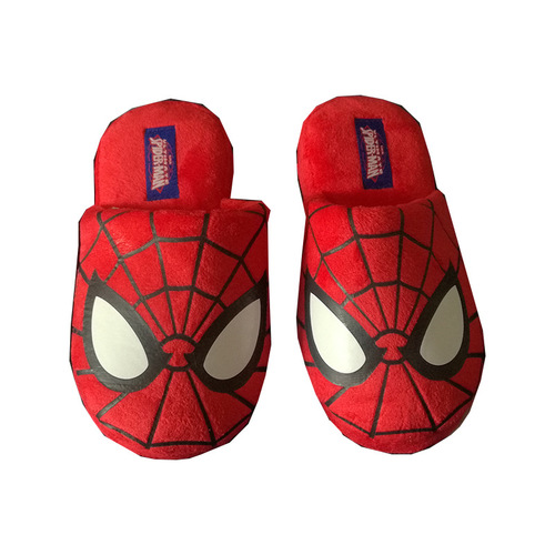Children's Parent-Child Cotton Slippers Spider-Man Spring and Autumn Season Big Kids Baby Cute Home Warm Keeping Anti-Slip for Little Boys in Winter