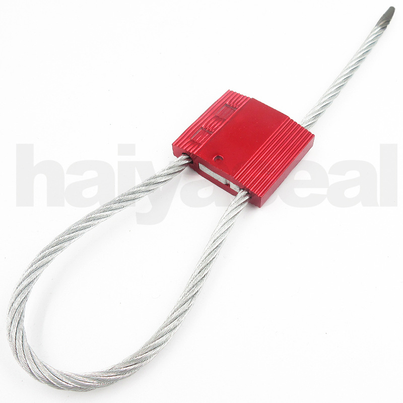 钢丝直径5.0mm长度按要求做关锁施封、集装箱钢丝封条锁、箱封锁