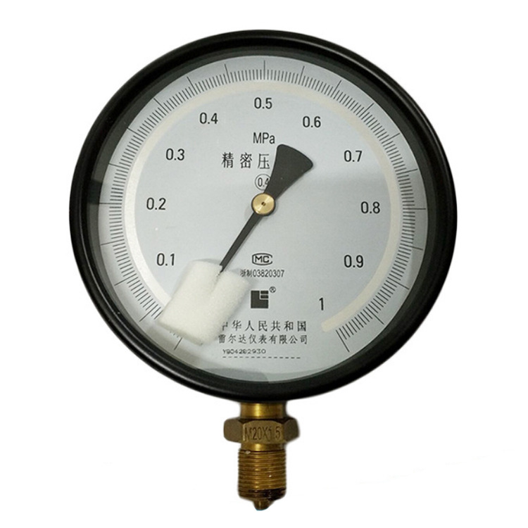 雷尔达YB150A精密压力表系列0.4级高精度真空表0-1 1 .6MPA气压表