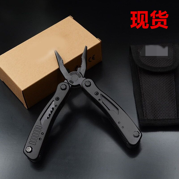 Jeep stainless steel hair black multi -purpose pliers can fold multi…