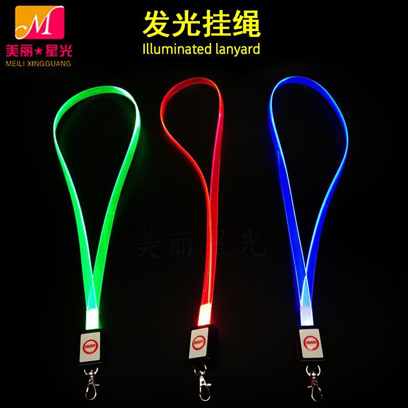 Nuevo cordón luminoso led concierto bar fiesta KTV cordón flash fabricante de logotipos imprimibles