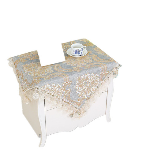 Cross-border linen water-soluble edge tablecloth, tablecloth, tablecloth, bedside table cover, coffee table cover, TV cabinet cover, round tablecloth