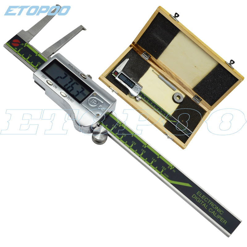 Etopoo荣誉出品 10-160MM 0.01MM 不锈钢 数显 内沟槽卡尺