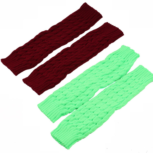 woolen demi-season knitted gaiters