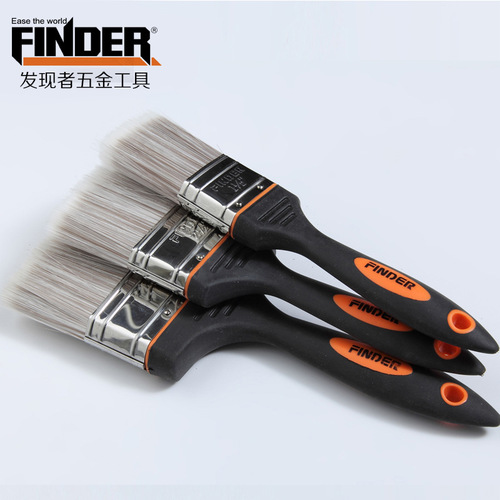 Cross-border thickened sharpened pig hair barbecue brush high-quality dust removal brush cleaning brush industrial coating paint tool brush
