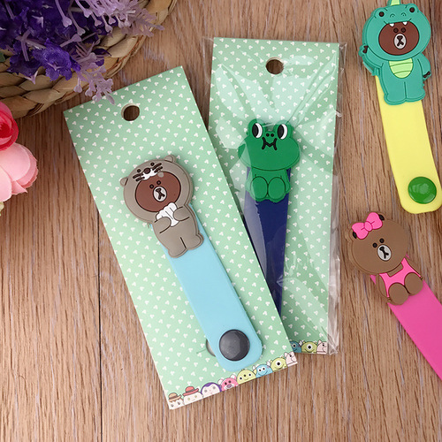 Cartoon-style nail clip cord organizer, earphone cord holder, storage clip, mini portable metal clip cord organizer