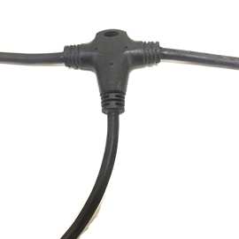 利路通T型三通公母头防水线对插接头连接器植物生长灯露营灯吊挂