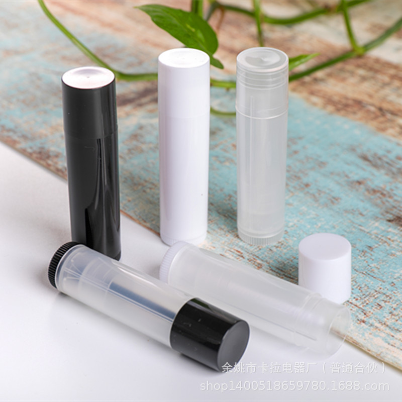 En stock bálsamo labial tubo plástico material de embalaje redondo niños rotación inyección bálsamo labial tubo 5G ventas directas de la fábrica