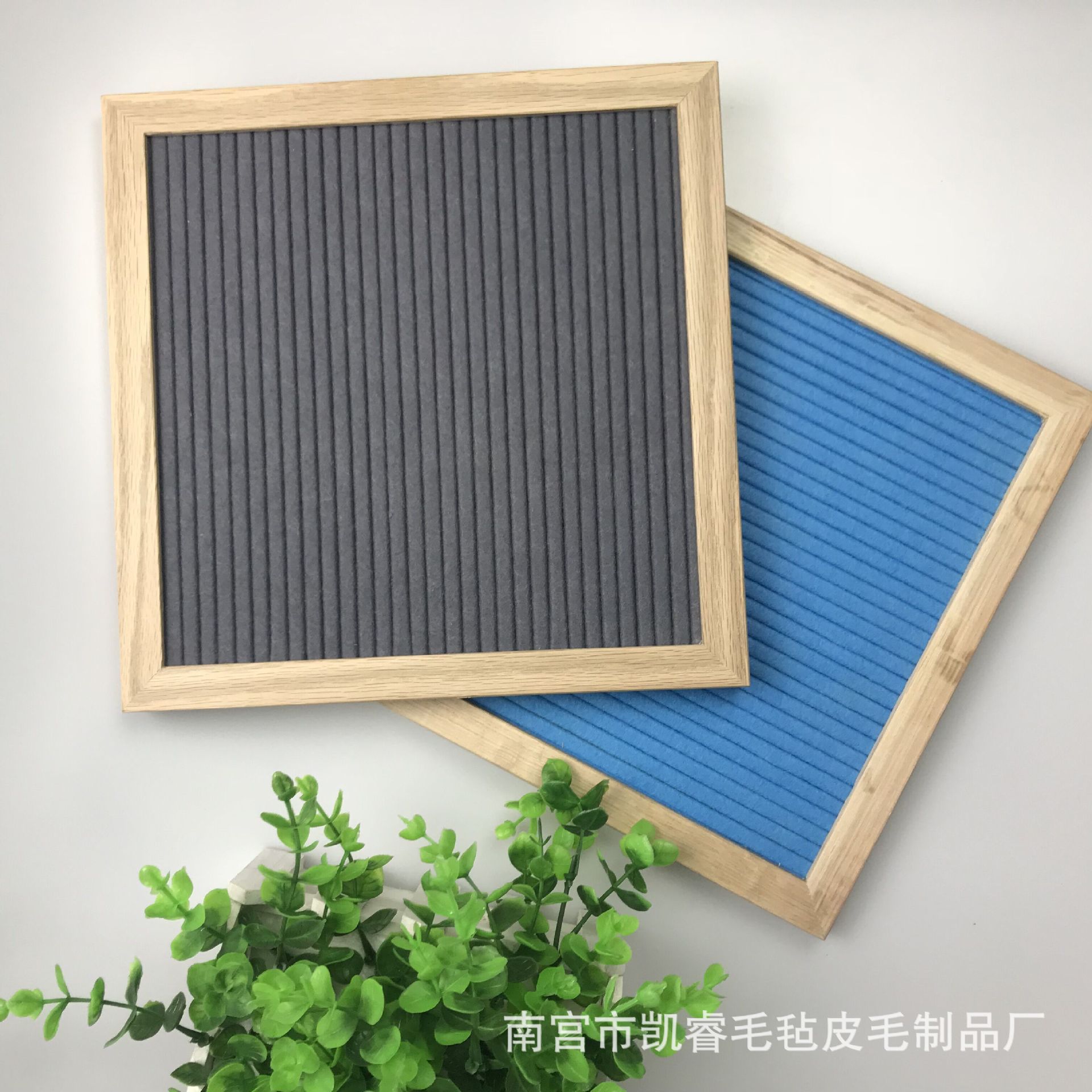亚马逊创意felt letter board木制毛毡字母板留言板橡木板