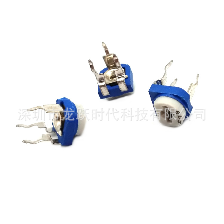 蓝(兰)白卧式电阻电位计 RM065-503 可调电位器 50K微调DIP电阻