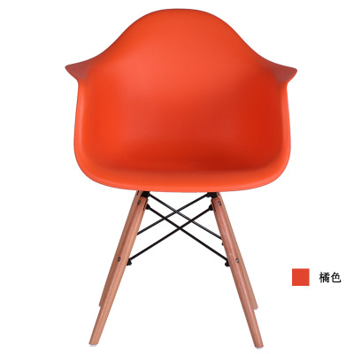 Multi-color respaldo simple nórdico plástico moda ocio silla post-moderno creativo respaldo reposabrazos Silla de comedor