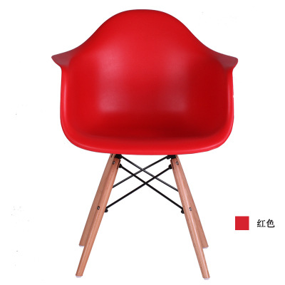 Multi-color respaldo simple nórdico plástico moda ocio silla post-moderno creativo respaldo reposabrazos Silla de comedor