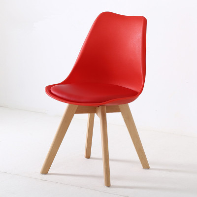 Silla minimalista moderna Eames, silla de comedor de estilo europeo, silla informal para uso doméstico con respaldo para escritorio de estudio, sala de estar, cafetería y silla de comedor para reuniones.