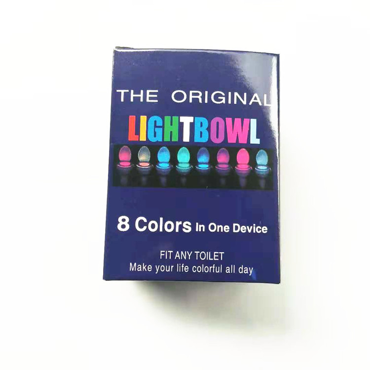 8-color 16-color inodoro lámpara de inducción colgante Cuerpo Humano inducción inteligente tapa del inodoro lámpara LED luz de la noche del inodoro