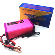 12V汽车摩托车电瓶充电器可调节电流智能修复适用范围7-120AH