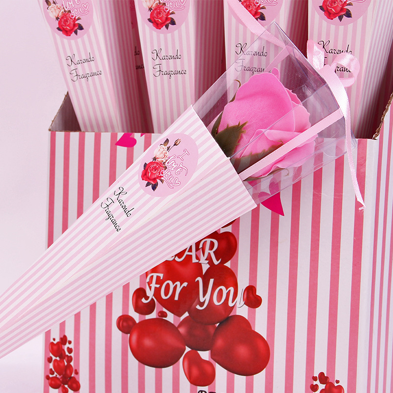 Rosa de Jabón Individual – Regalo para San Valentín y Día del Maestro