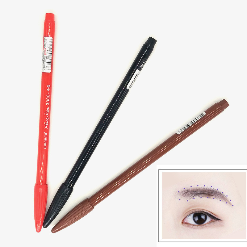 Korean-style semi-permanent tattoo tattoo eyebrow marker eyebrow eyebrow positioning marker Eyebrow Pencil Waterproof not dizzy color