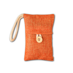 活性炭包100g除甲醛可掛式竹炭包扣子麻布竹炭包吸甲醛活性碳包