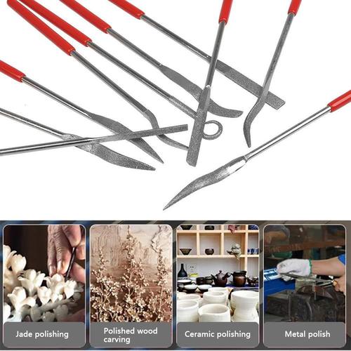 Manufacturer wholesale special-shaped diamond file set 3*140 small file emery file rub knife assorted file wholesale