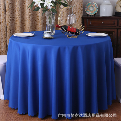 Mantel redondo de tela para banquetes y hoteles, resistente y elegante