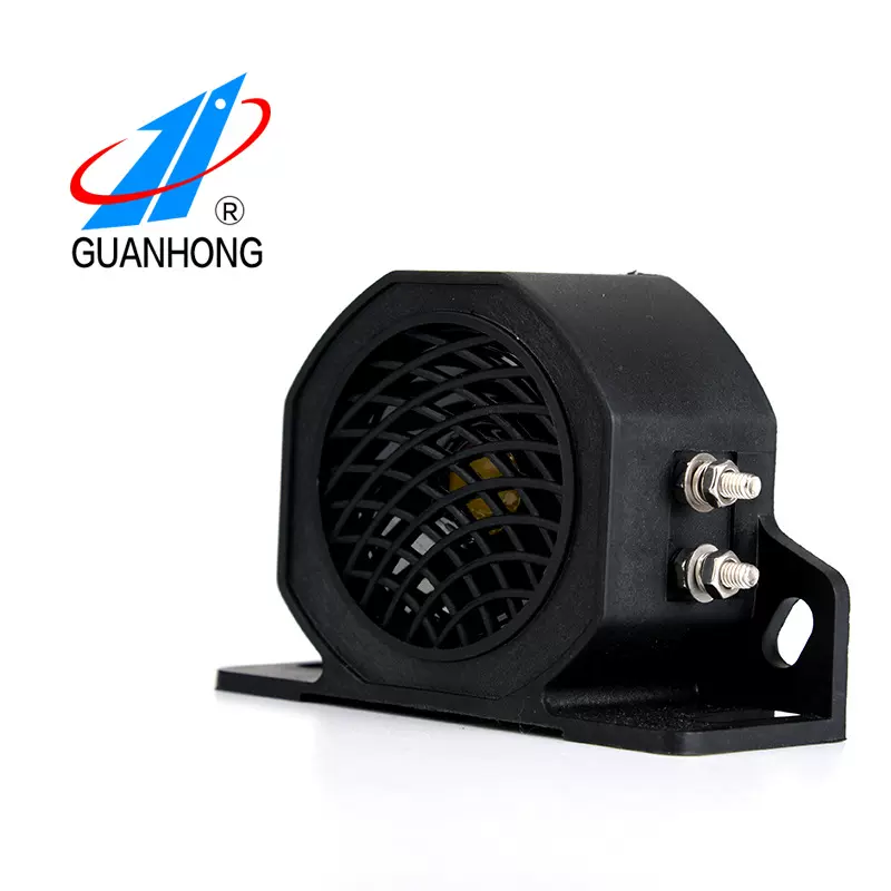 Siren高音汽笛警报器汽车倒车防水喇叭12-80V工程车货车语音警报