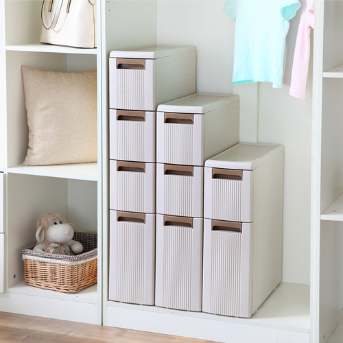 Multi-layer storage rack cabinet, bathroom floor-standing drawer-style washroom cosmetic drawer-style storage cabinet