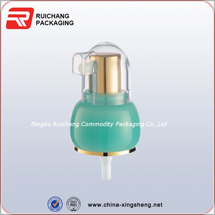 源头厂家销售加盖乳液泵 塑料喷头20螺口