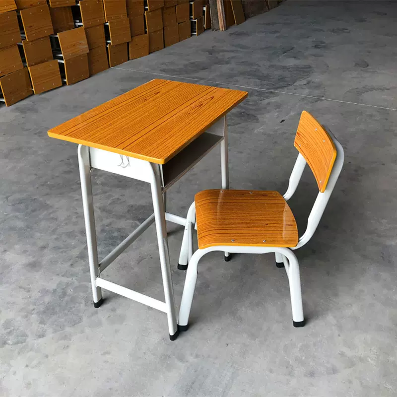 单人学生课桌椅中小学生书桌学校学习桌子辅导培训厂家直销