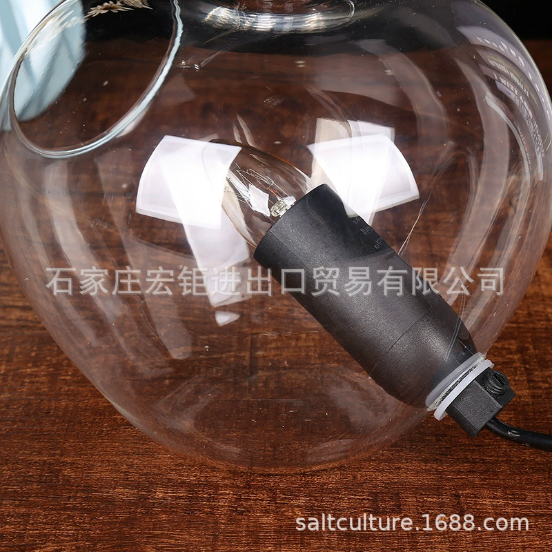 Источник-поставщик напрямую продаёт из Himalayan crystal salt light glass container творческий свет святящий соль