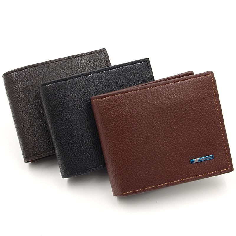Suministro directo de fábrica nuevos hombres cartera multi-tarjeta de negocios de moda cartera corta en stock al por mayor