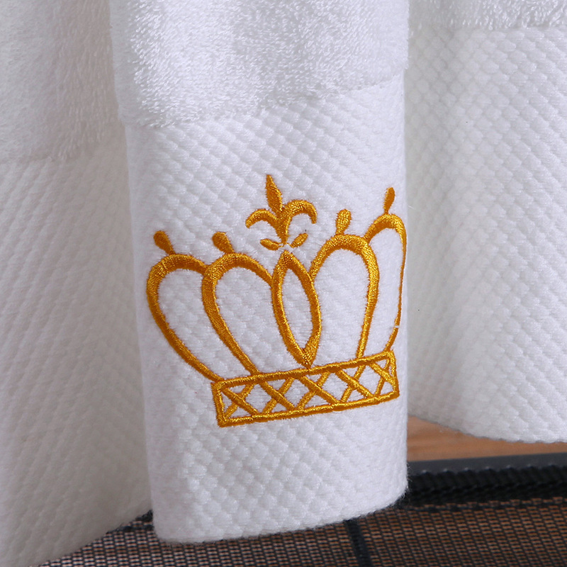 Toalla de hotel de cinco estrellas de algodón puro extra grande absorbente Toalla de baño traje salón de belleza Hotel blanco Toalla de cara fábrica al por mayor