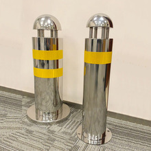 159不锈钢警示柱201活动预埋隔离路桩304反光装饰防撞立柱防护