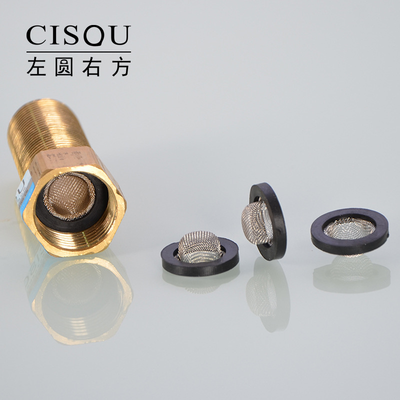 4 points sealing gasket silicone rubber PTFE bellows water inlet hose 6 points 1 inch valve with filter gasket