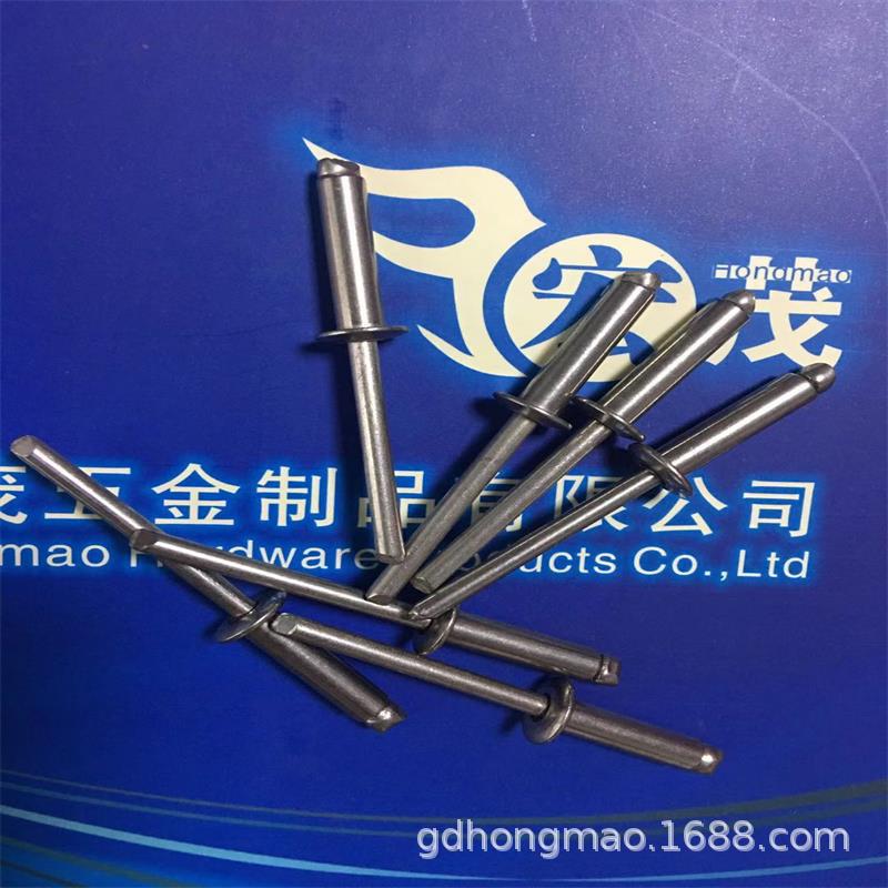GB/T12618 304不锈钢开口型扁圆头抽芯铆钉 开口圆头拉钉 3.0系列
