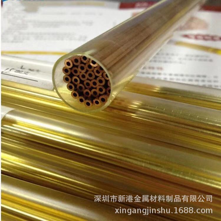H65黄铜管 薄壁黄铜毛细管加工 精密切割 外圆研磨 缩口翻边
