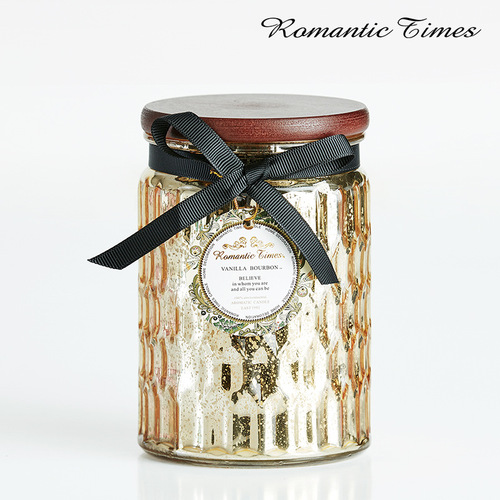 Large-capacity wooden lid aromatherapy candle cross-border aromatherapy essential oil cup birthday gift souvenir gift box aromatherapy lamp wholesale