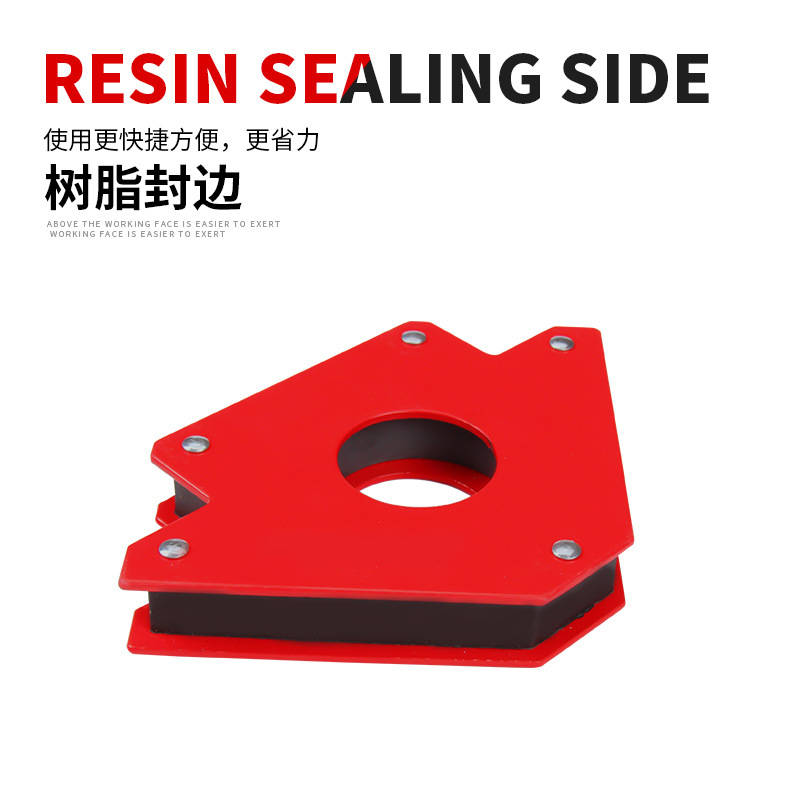 Potente posicionador de soldadura magnética máquina de soldadura eléctrica absorbente de hierro magnético auxiliar imán de ángulo recto bisel acero inoxidable de ángulo múltiple