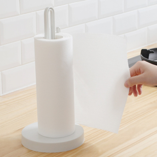 Simple vertical roll paper holder kitchen paper napkin holder creative desktop punch-free paper napkin holder storage rack