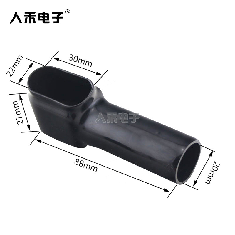 蓄电池烟斗保护套线缆端子绝缘护帽电瓶接头保护套阻燃PVC浸塑