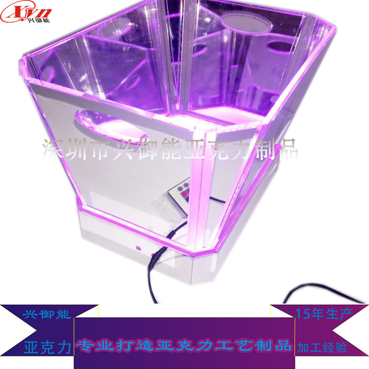 亚克力LED七彩发光冰桶水晶有机玻璃源头工厂