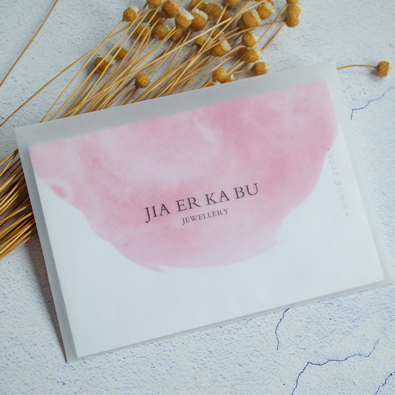 售后卡定 制服务对折卡硫酸纸透明信封退换货卡片印 刷明信片