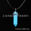 Organic pendant, natural water, crystal, bullet, necklace, European style