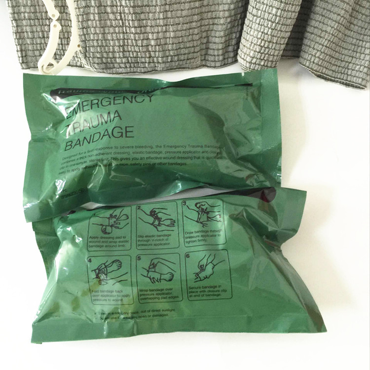 厂家直销现货4寸急救创伤止血绷带以色列绷带急救绷带ce fda 认证