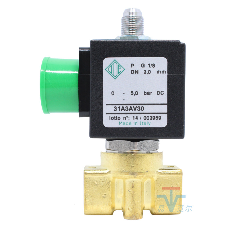 意大利ode三通电磁阀 31a3av30 1分黄铜微型两位三通电磁开关阀