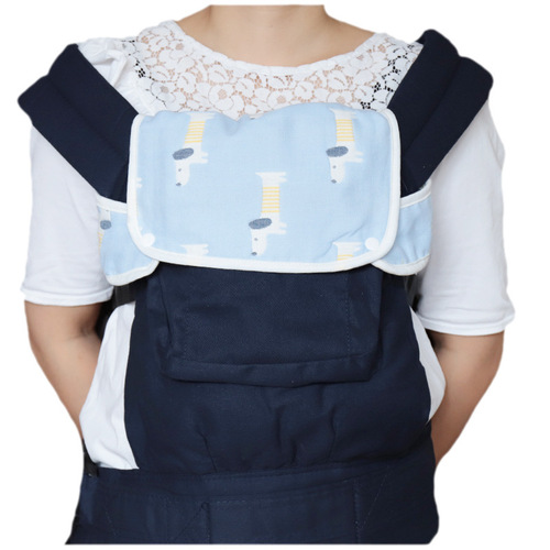 New cotton gauze sling dribbling sling wrap around pad sling chest dribbling napkin bite napkin baby