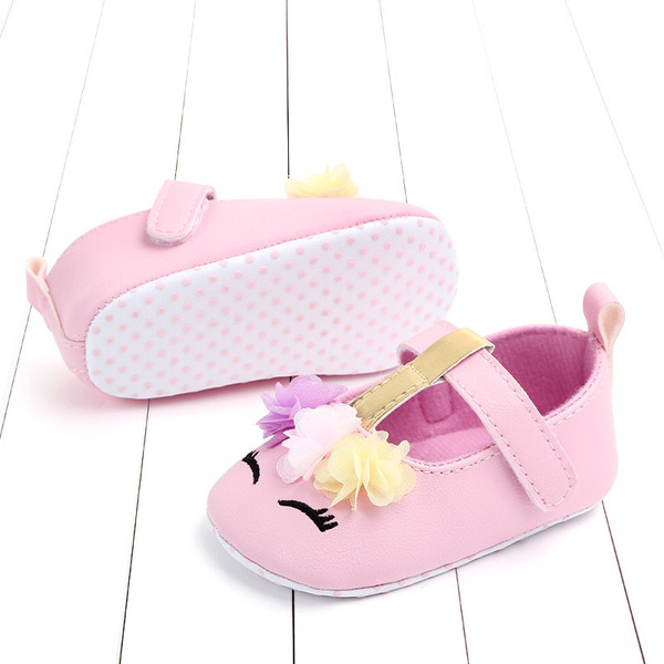 Baby toddler shoes soft sole unicorn flower newborn shoes cute…