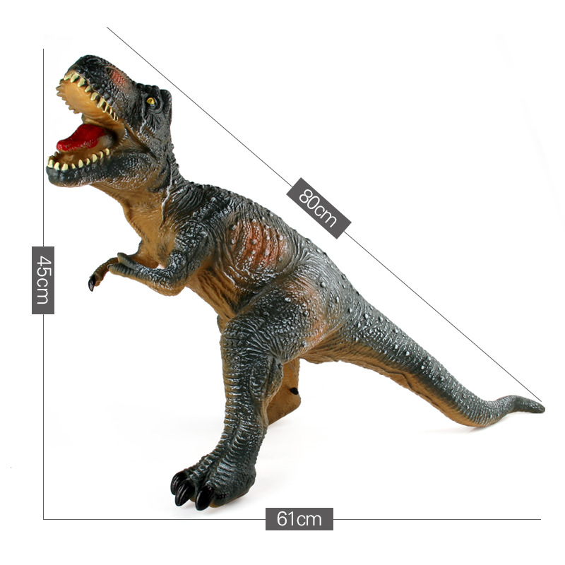 Venta directa de fábrica mundo de dinosaurios de relleno de vinilo de algodón de prensa de sonido de simulación de dinosaurio modelo de decoración juguetes para niños
