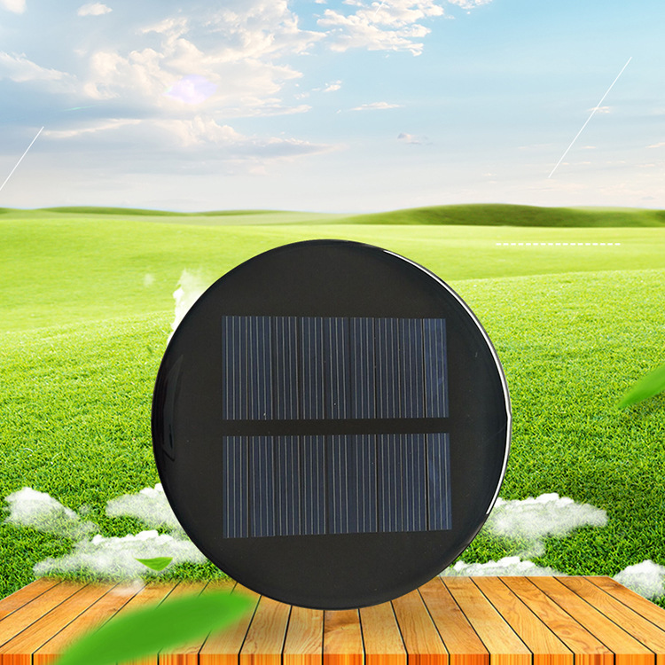 厂家现货光伏组件圆90太阳能电池板太阳能板太阳能滴胶板火焰灯